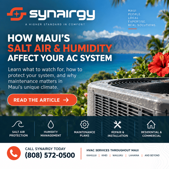 How are Maui’s salt air and humidity affecting your AC system?